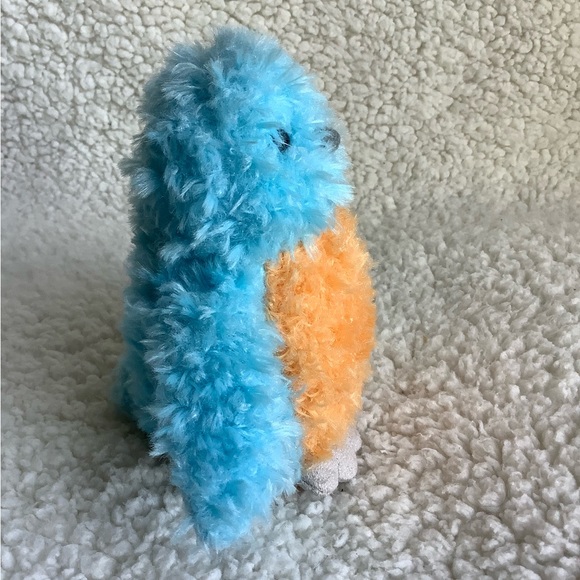 MANHATTAN TOY 5 inch Baby Bird 2013 Plush Stuffed Animal Toy Orange & Blue - Picture 7 of 7